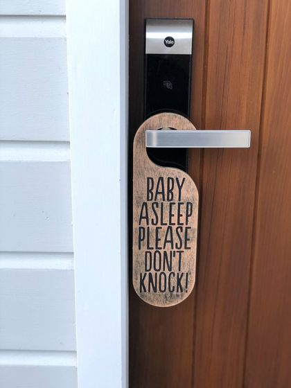 Baby Asleep Door Sign